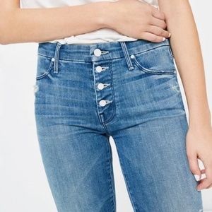 MOTHER Denim Pixie in Graffiti Girl Sz 24